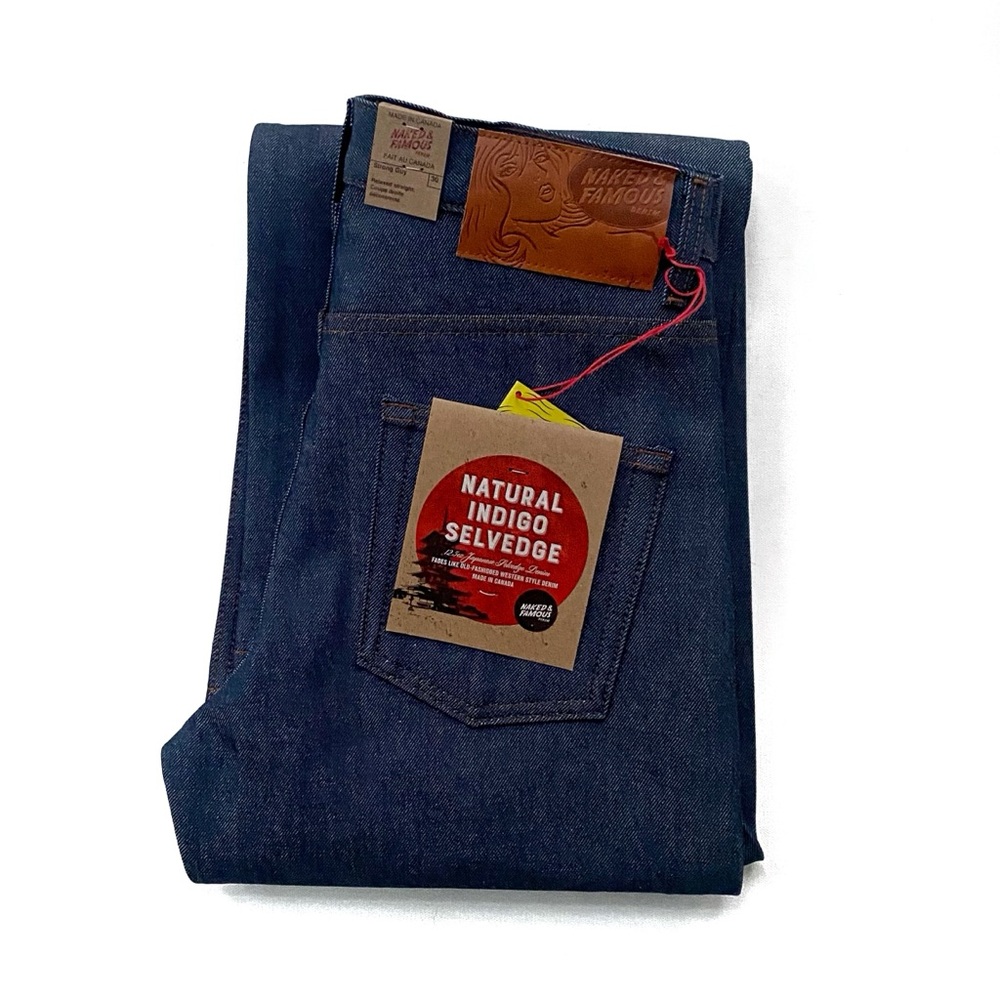 NWT Naked & Famous Strong Natural Indigo Selvedge